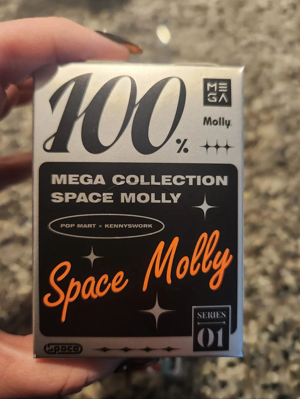 Pop Mart Mega Space Molly Series 1 Little Painter Molly Vinyl Blind Box Figure